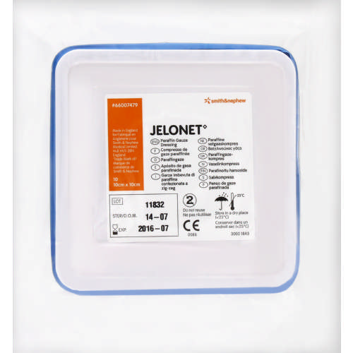 Jelonet Paraffin Gauze - 10cm x 10 cm 10 tub